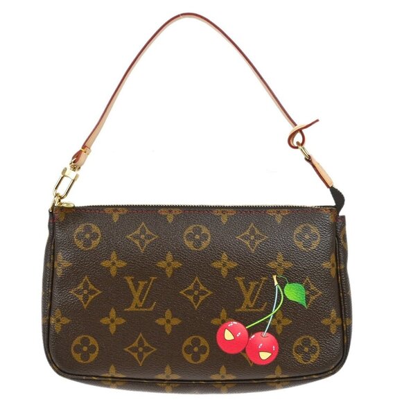 Louis Vuitton Monogram Cherry Pochette Accessoires Handbag M95008 VI0015 195254 - Picture 1 of 7